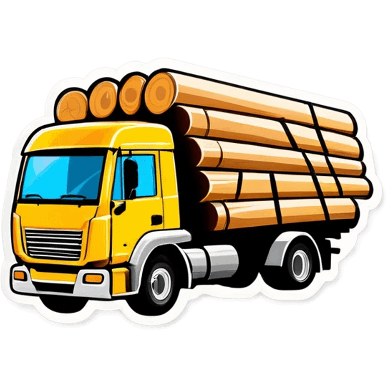 lkw mit holzbeladen emoji