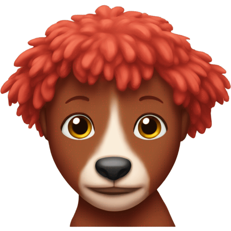 Red gumbi  emoji