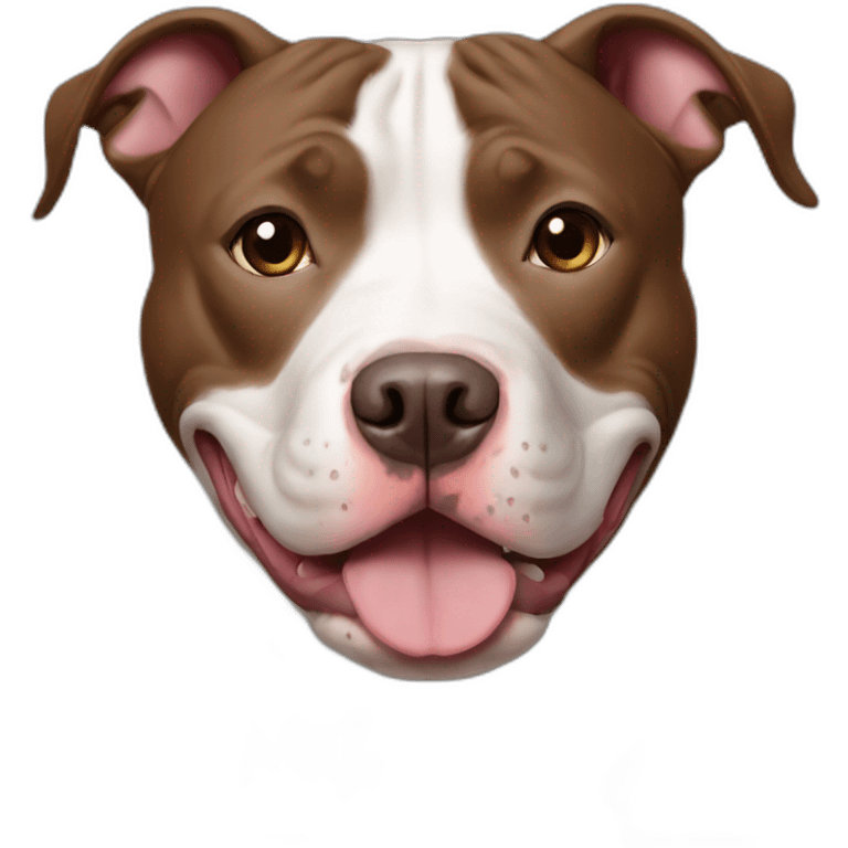 Friendly pit bull emoji