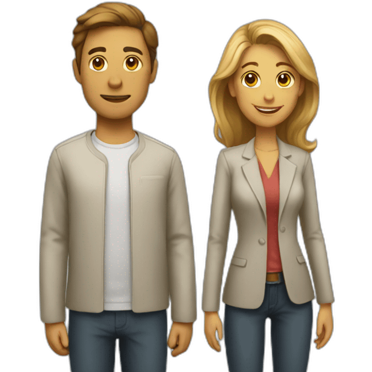 A man and a woman emoji