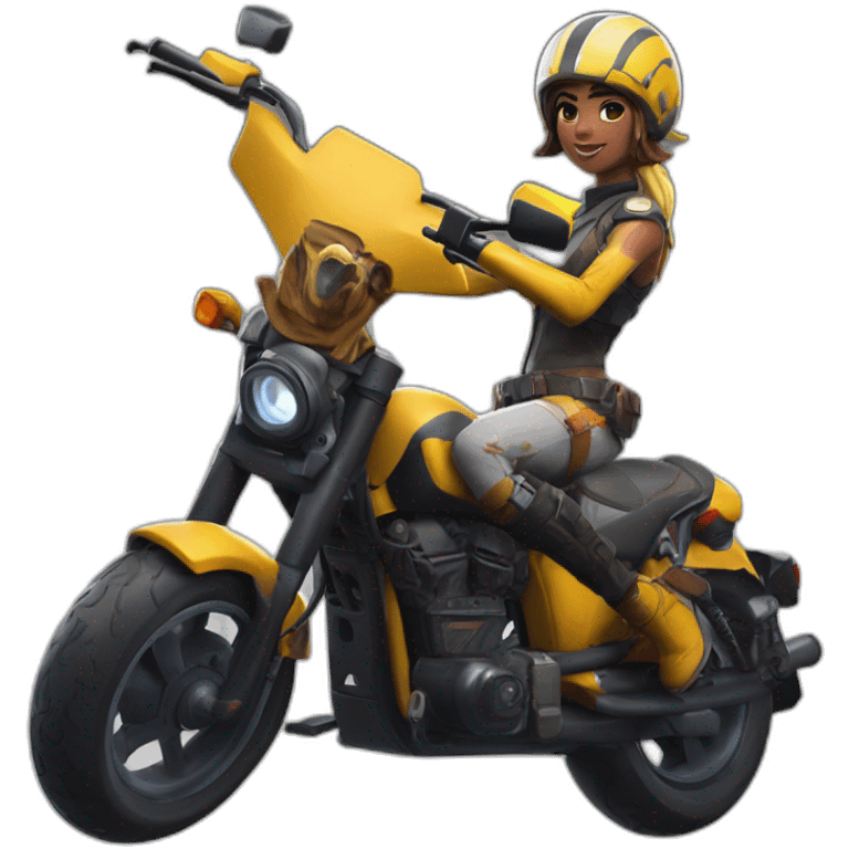 Moto et il a le skin helsi de fortnite  emoji