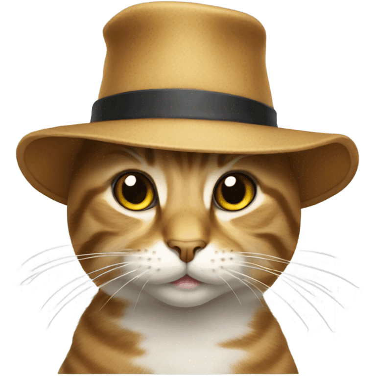 Cat with hat emoji