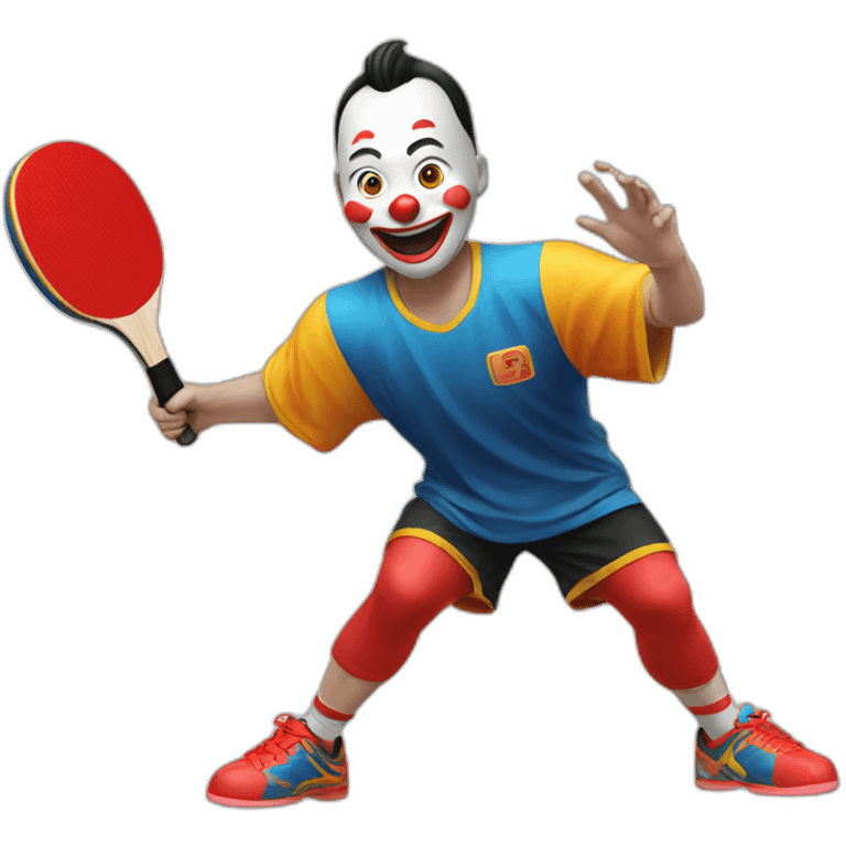 chinese-tabletennis-clown emoji