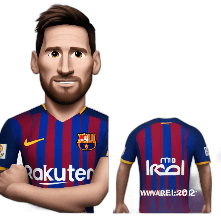 messi barcelona emoji