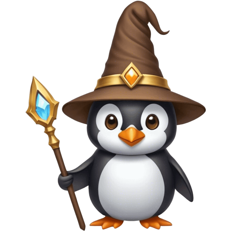 Penguin Wizard emoji