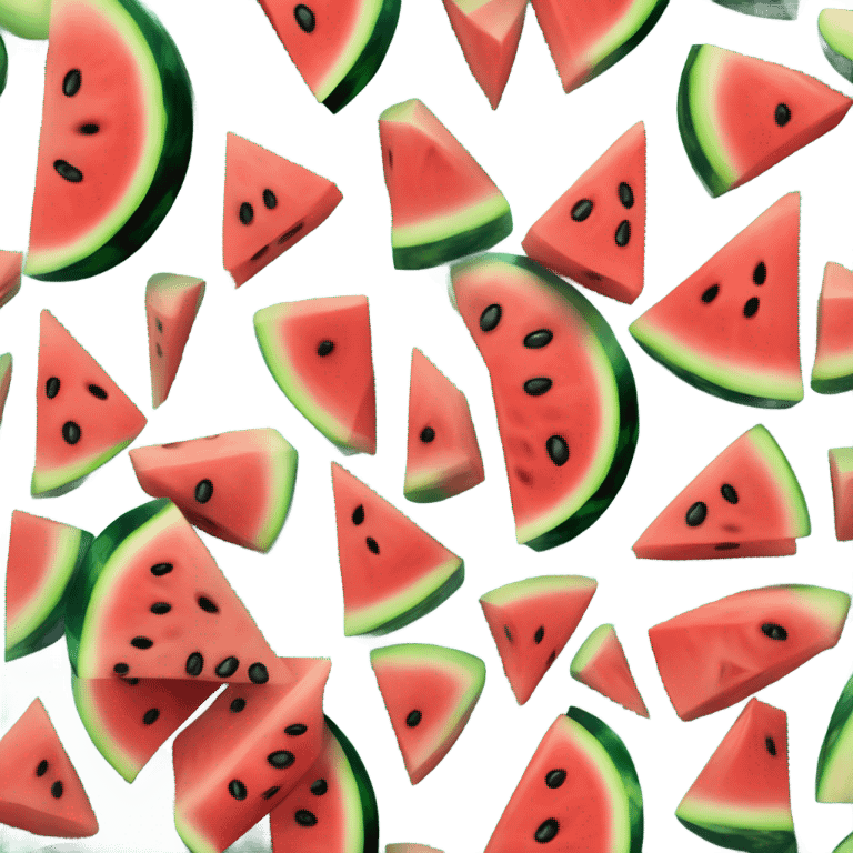 Watermelon and mango emoji