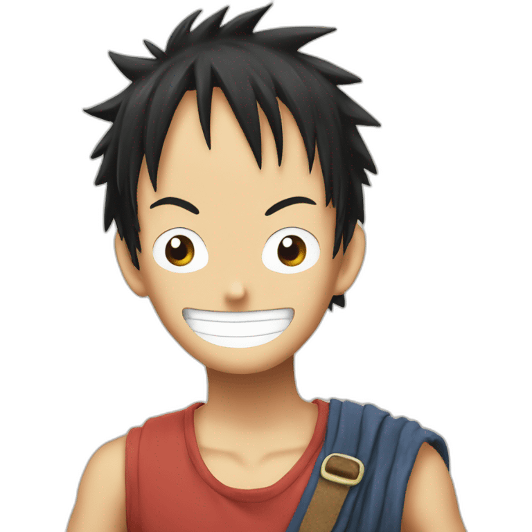 One pièce Luffy emoji