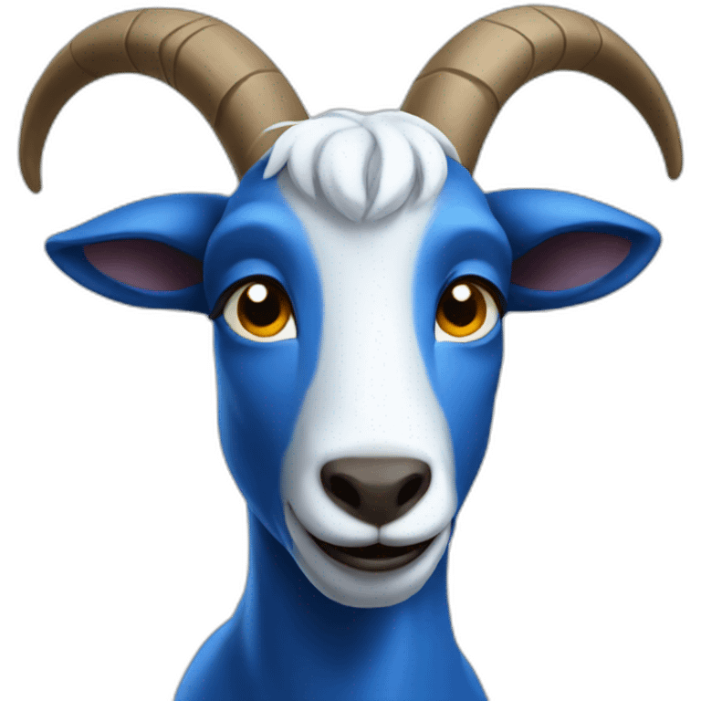 Blue goat emoji