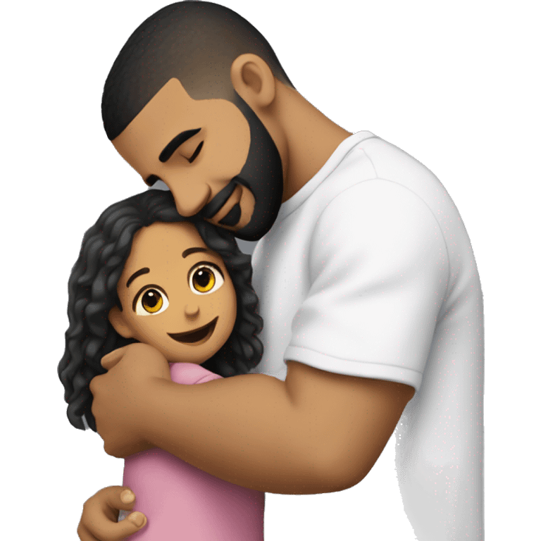 Drake hugging a little girl emoji