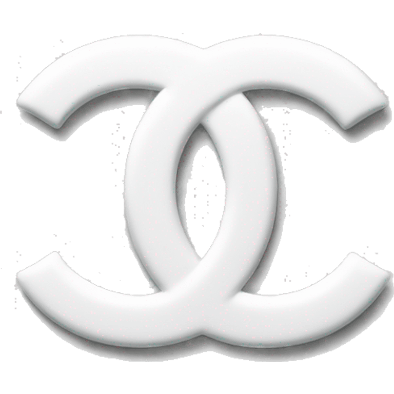 Chanel White text logo  emoji