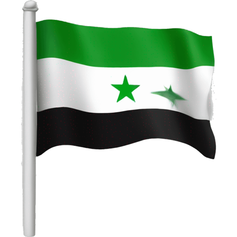 Green syrian flag emoji