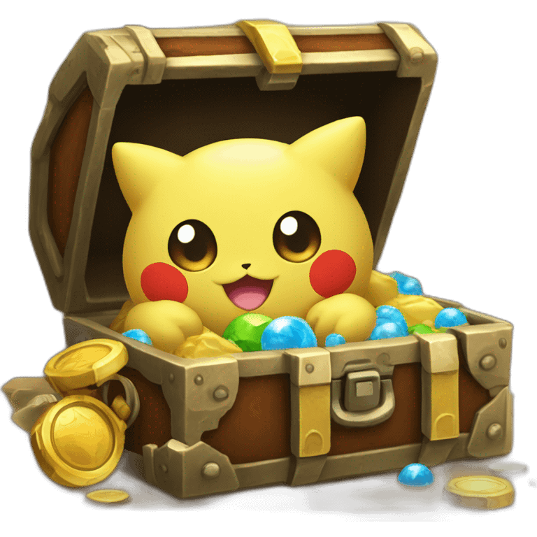 Pokemon Game LootCase Legendary Epic Rich Treasure emoji