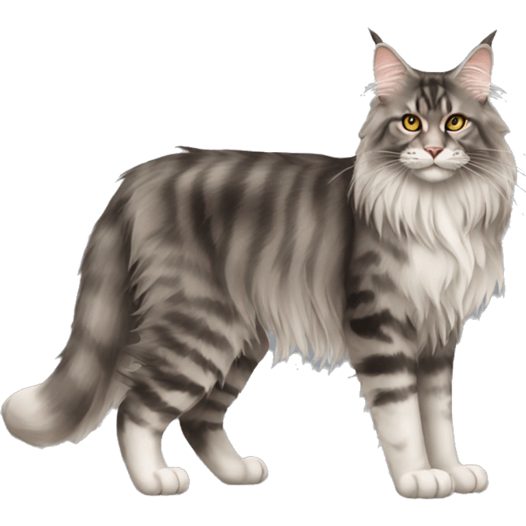 Maine Coon Cat Breed Full Body emoji