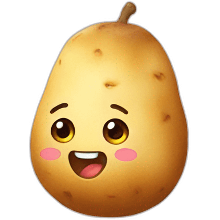 Kawaii potato emoji