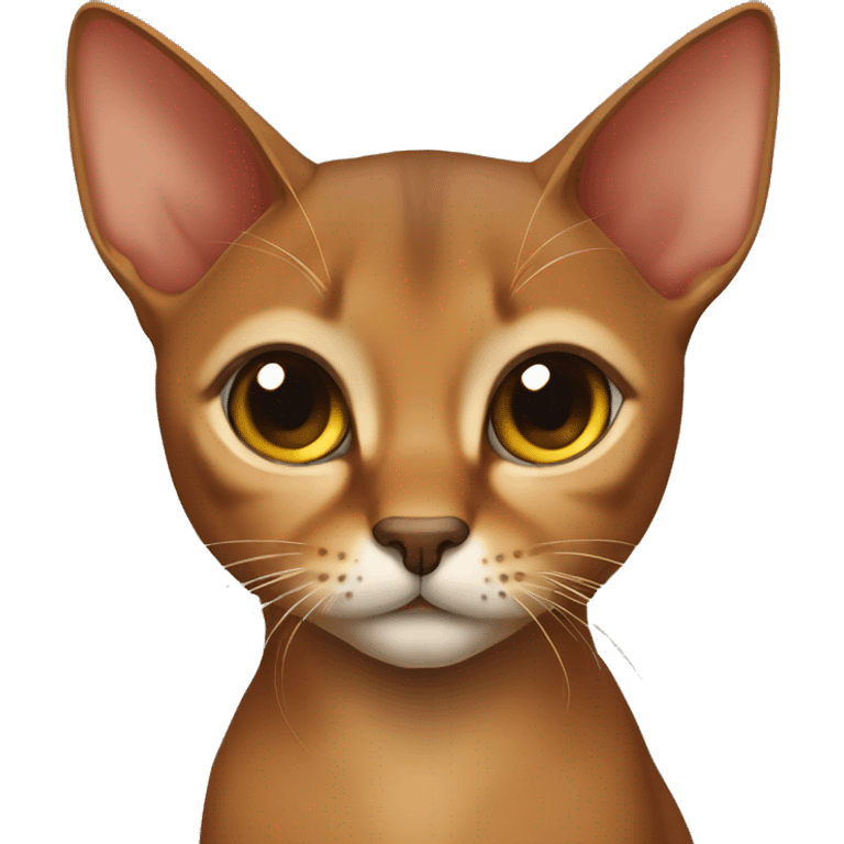 cute abyssinian cat emoji