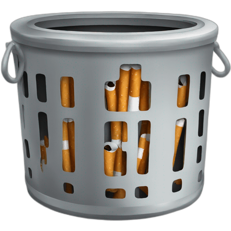 cigarette in a trashcan emoji