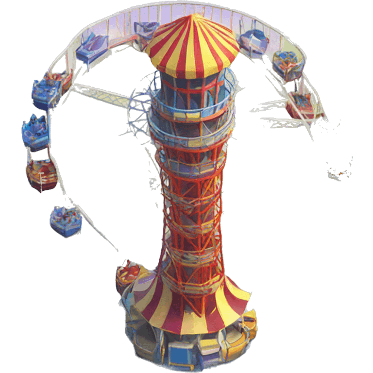 Amusement park drop tower emoji