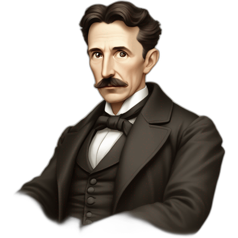 Nicolas tesla qui utilise l’électricité emoji