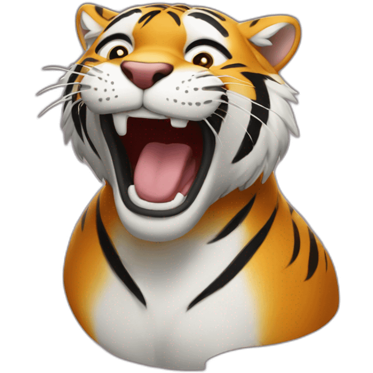 laughing tiger emoji