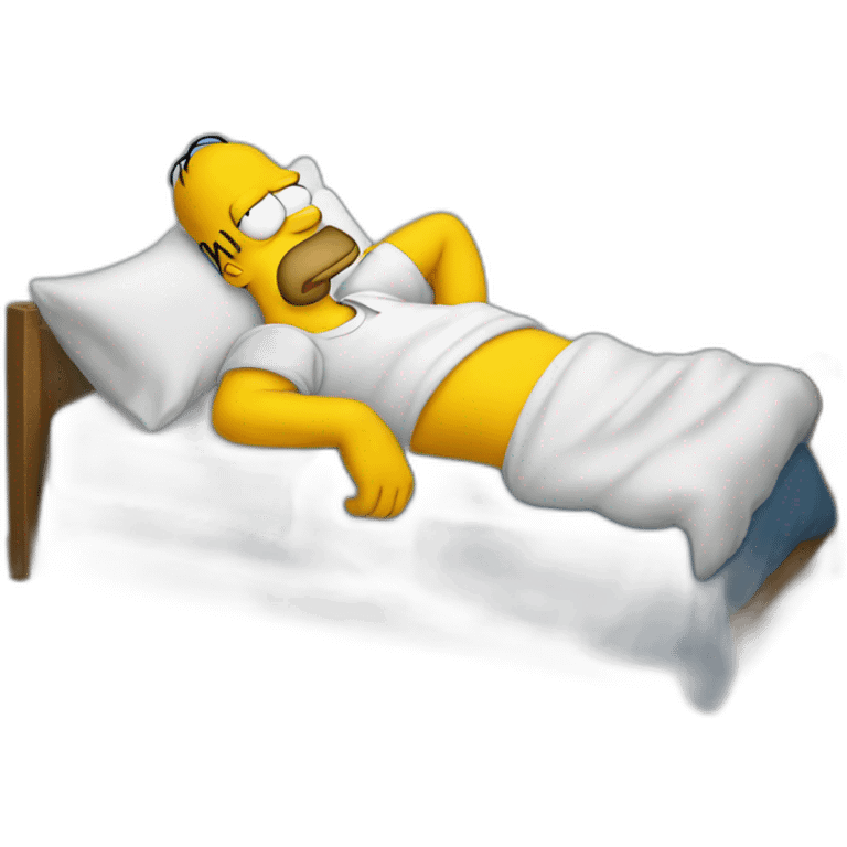 homer qui dort emoji