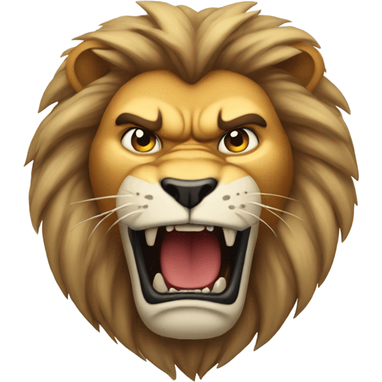 Angry lion emoji