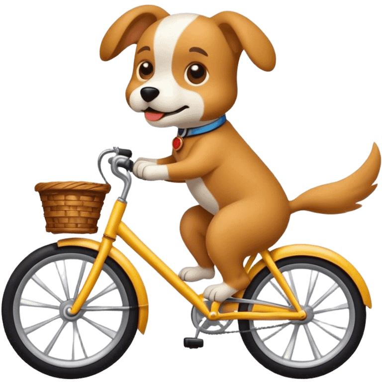 dog on bike  emoji