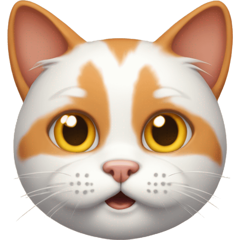 Stupid orange and white cat emoji