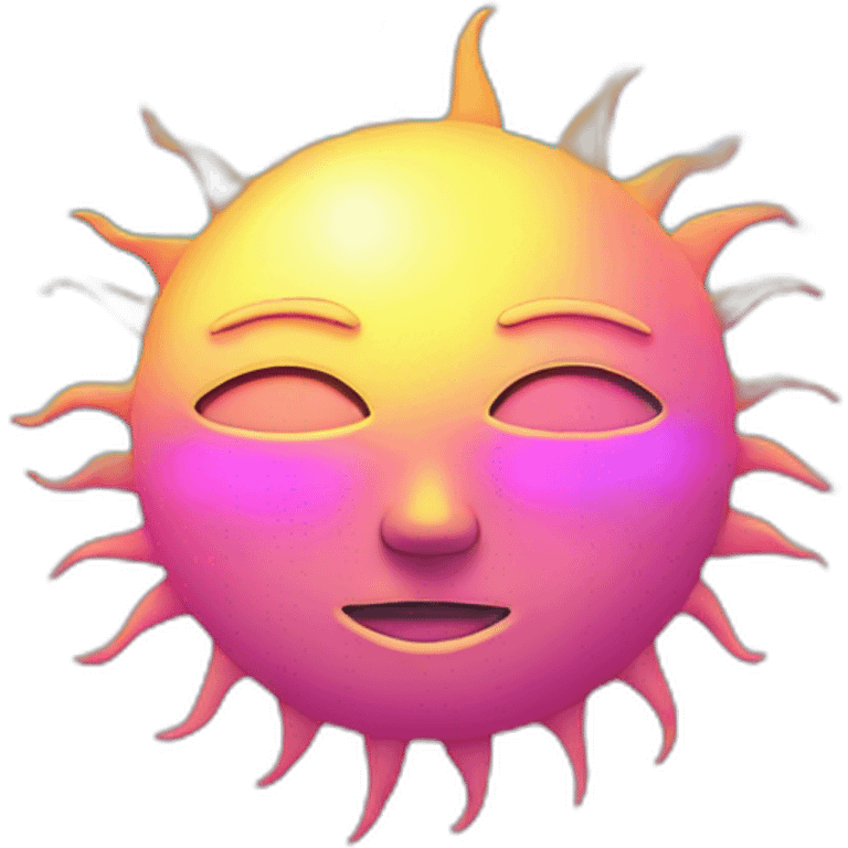 Vaporwave Sun emoji