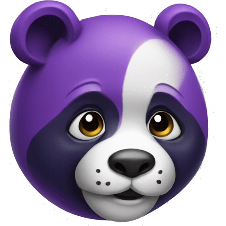 Purple panda emoji