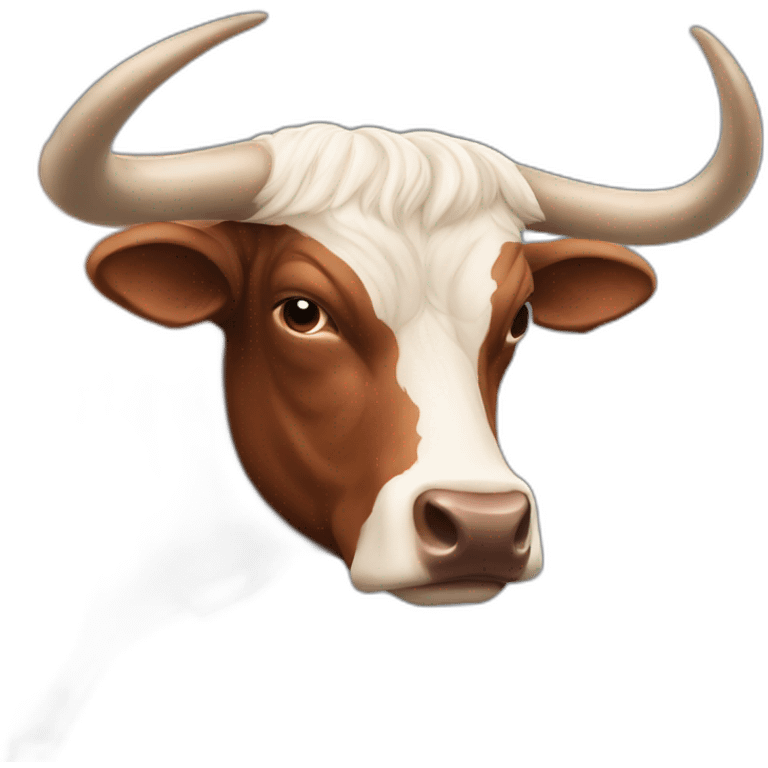 BRINDLE  BULL LONGHORNS EVEN LONGER HORNS emoji