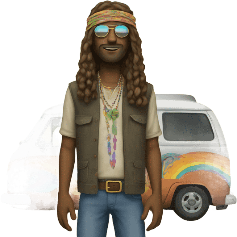 Hippie living emoji