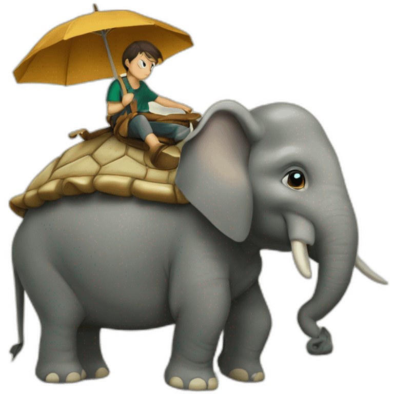 tortue sur elepha emoji