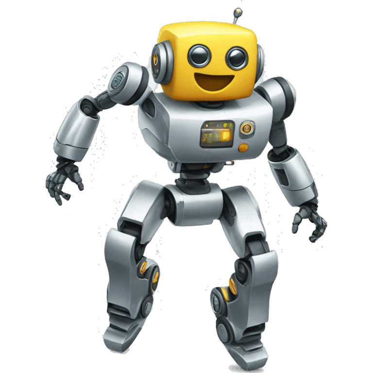 Robot bailando emoji