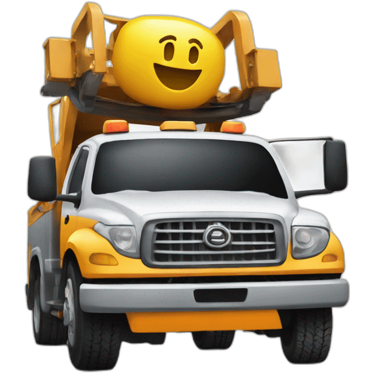 car tow truck emoji