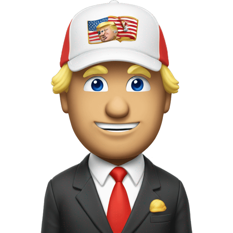 donald trump avec la casquette de Mario emoji