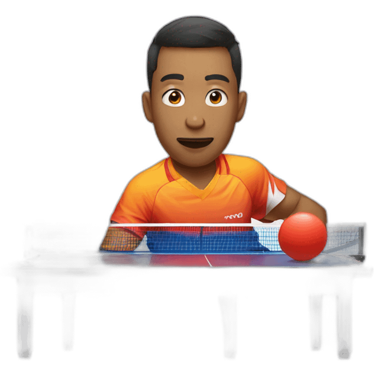 losing at table tennis emoji