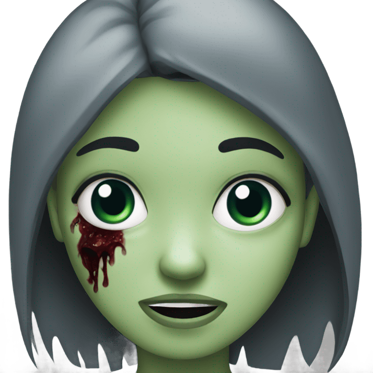 Girl zombie emoji