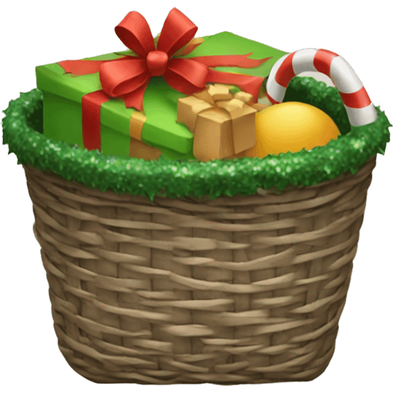 Christmas basket emoji