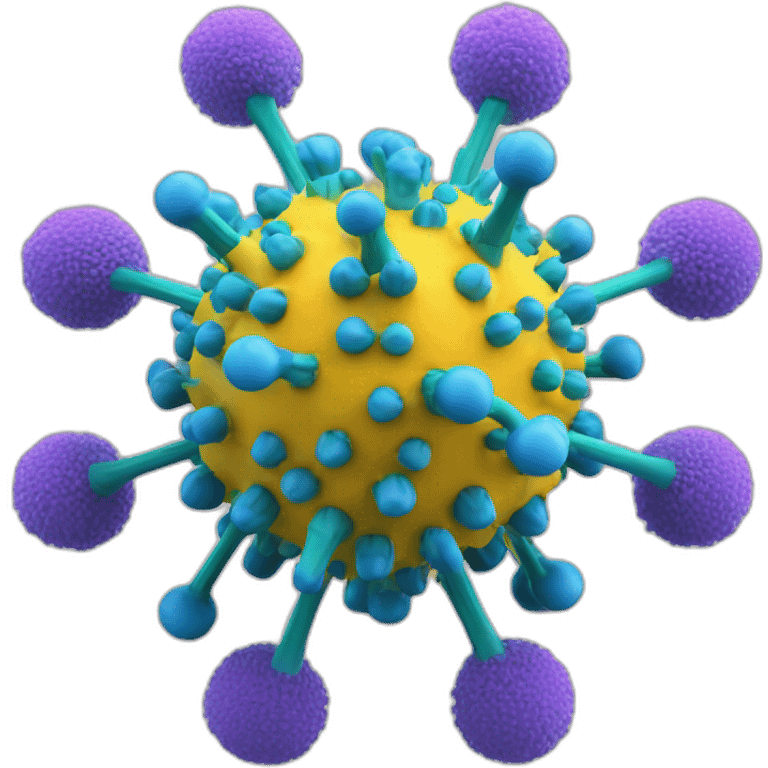 Coronavirus atomic resolution 3d structure emoji