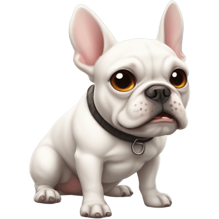 White Frenchie emoji