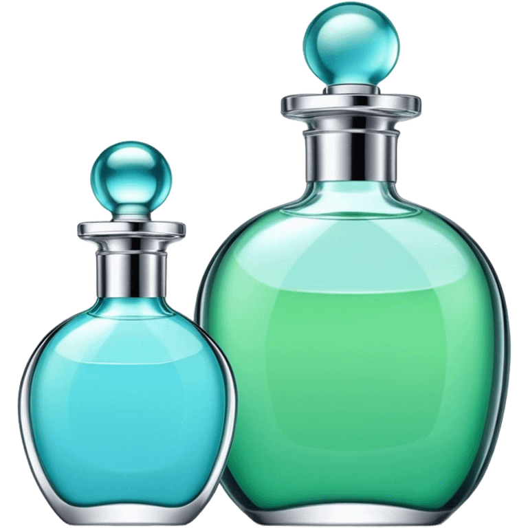 Sky blue green perfume  emoji