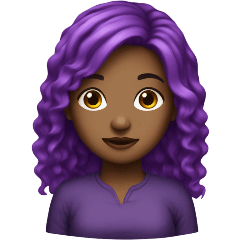 Purple hair girl emoji