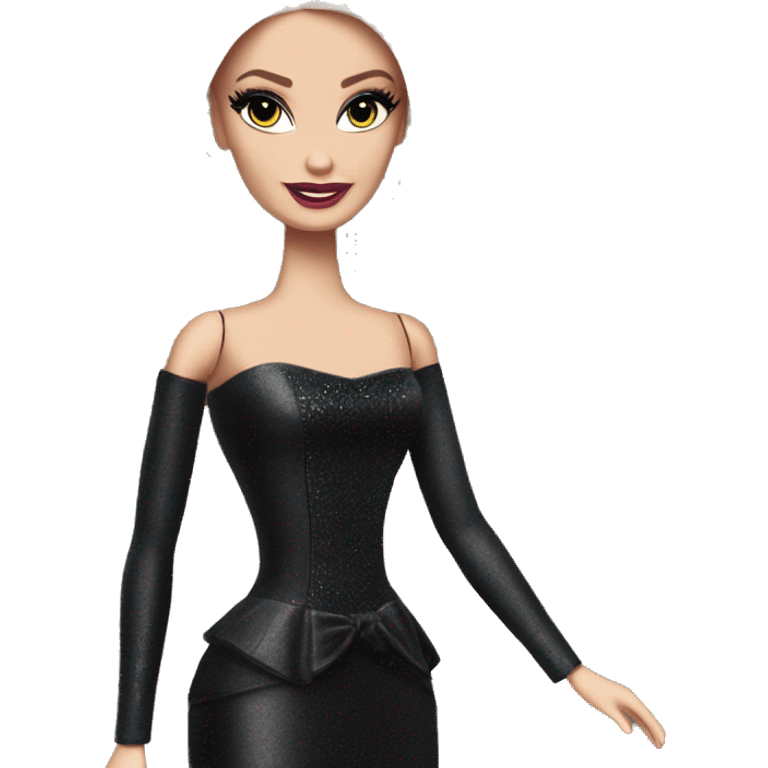 Principessa Barbie, teen Morticia Addams,cute,showing off, show full body, accessories  emoji