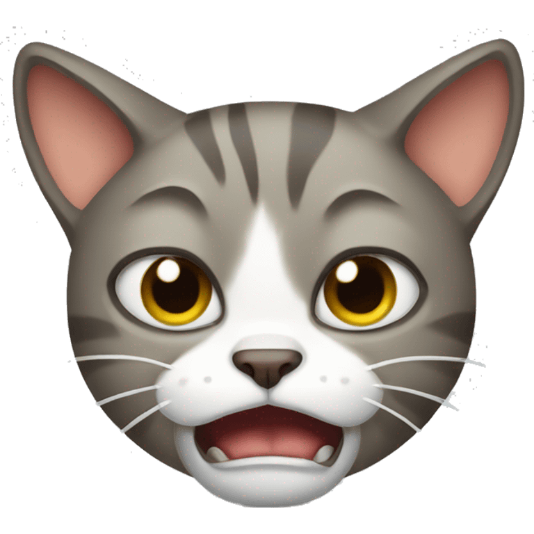 Frustrated cat emoji