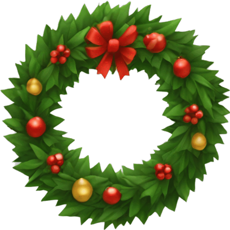 xmas wreath  emoji