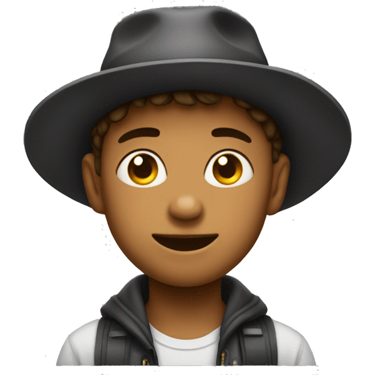 boy with hat and tong emoji