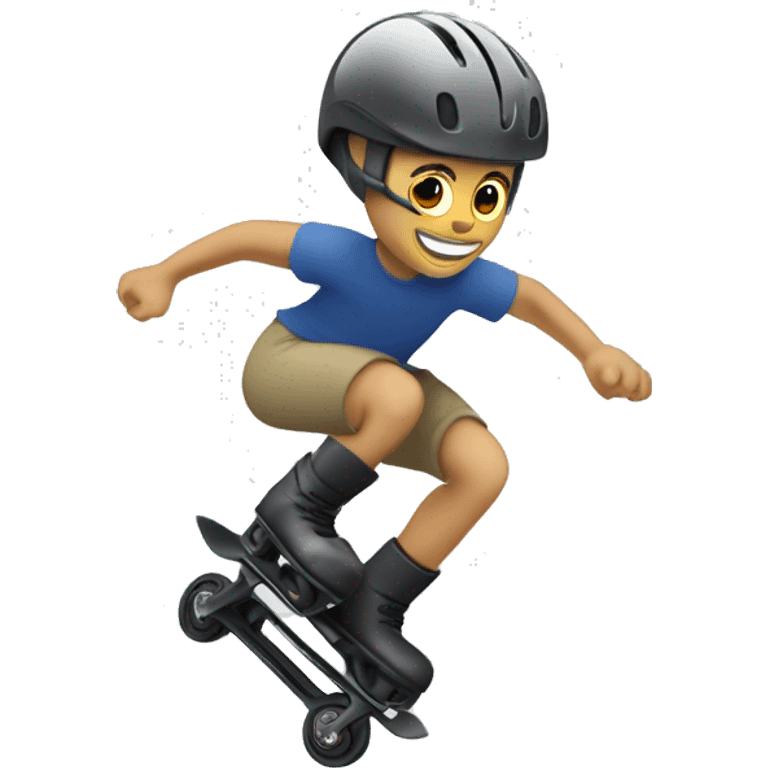 Solo Patines con rayos en las ruedas a velocidad  emoji