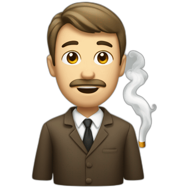 Homme toilette et cigarette emoji