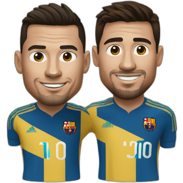 Ronaldo and Messi  emoji