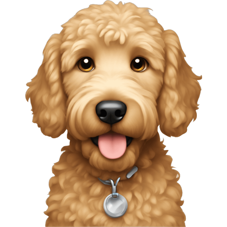 Boy golden doodle  emoji